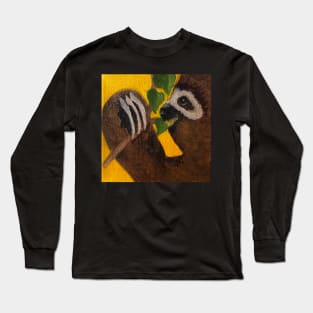 Inquisitive Sloth Long Sleeve T-Shirt